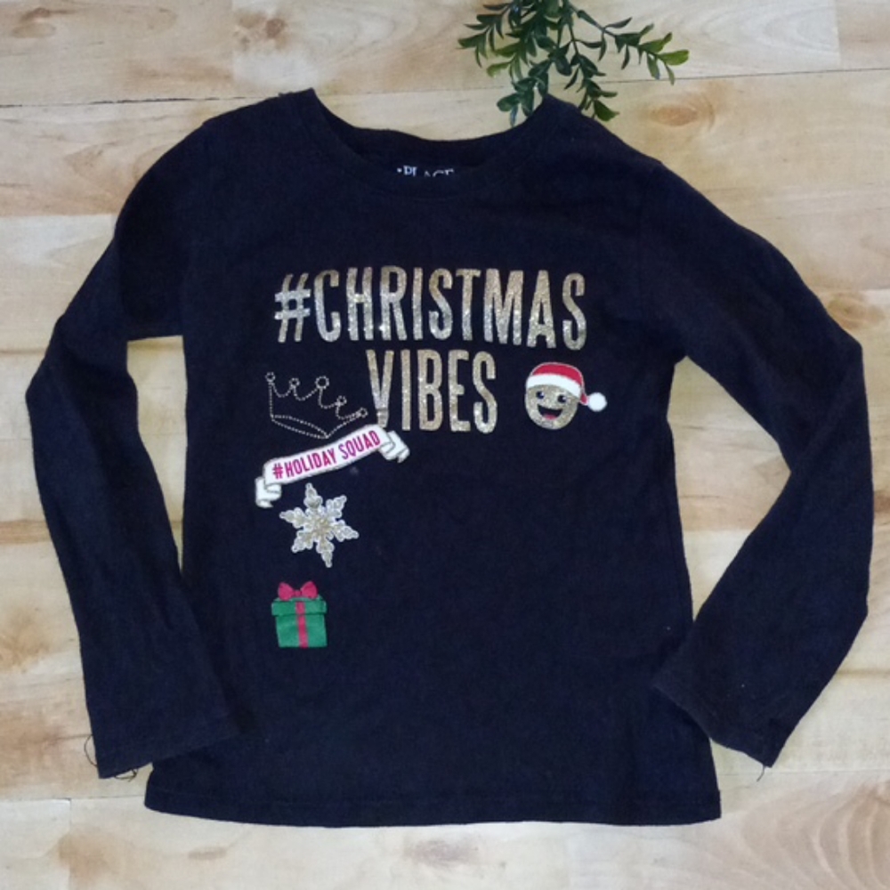Place Christmas Long Sleeve T-Shirt  Size S(5/6)